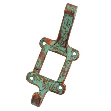 Antique Label Frame Iron Hooks 